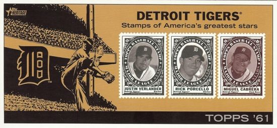 10TS 2010 Topps Stamps Verlander